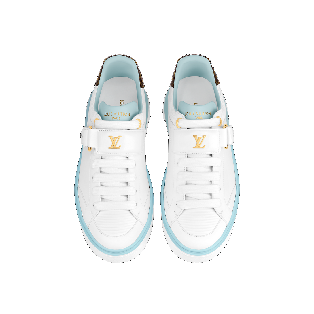 (WMNS) LOUIS VUITTON Time Out Sneakers 'White Blue Brown' 1AB194