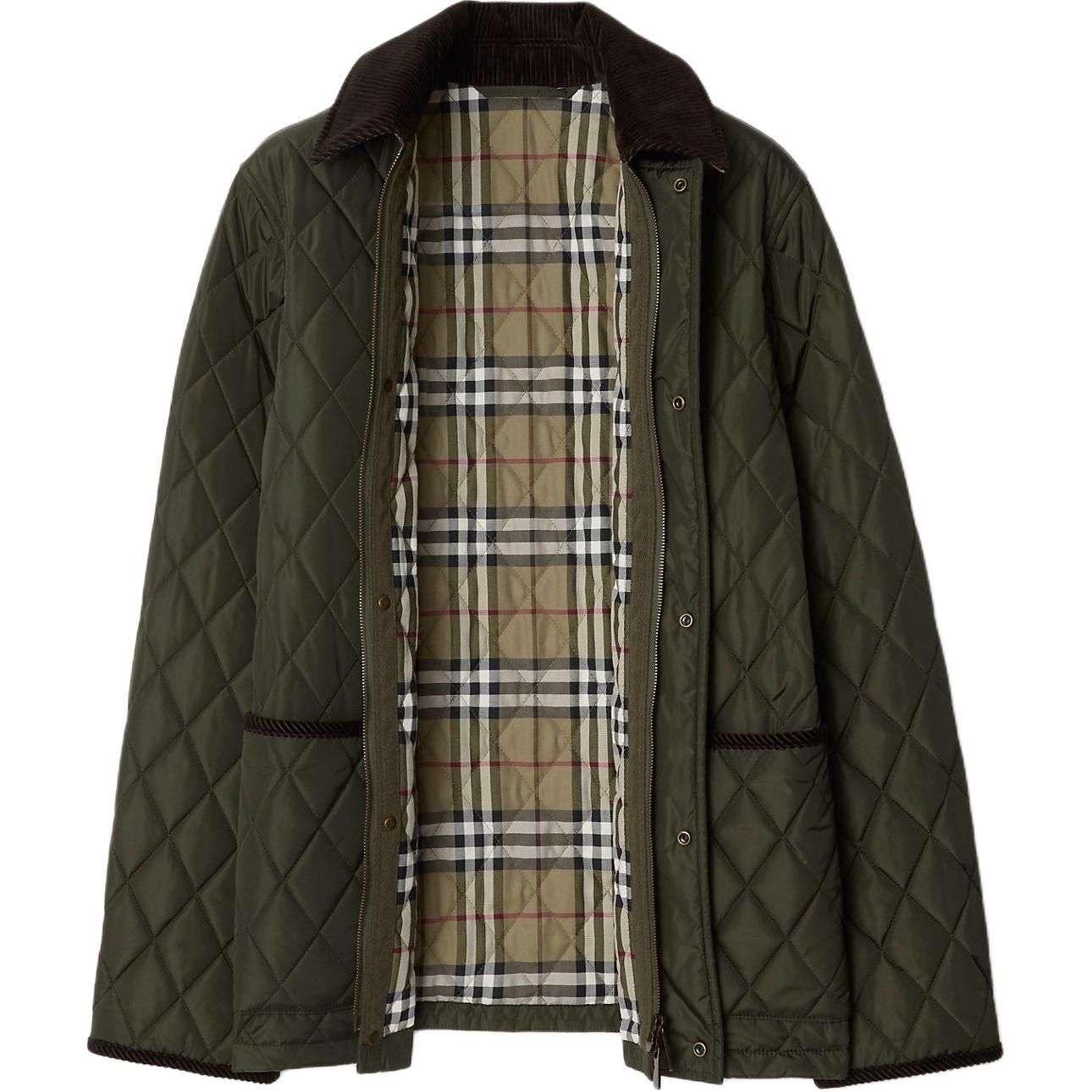 (WMNS) Burberry 25 Quilted Nylon Jacket 'Green' 81103771