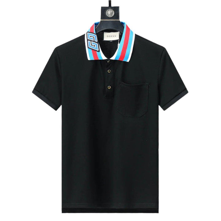 Gucci Black T-shirt with a collar