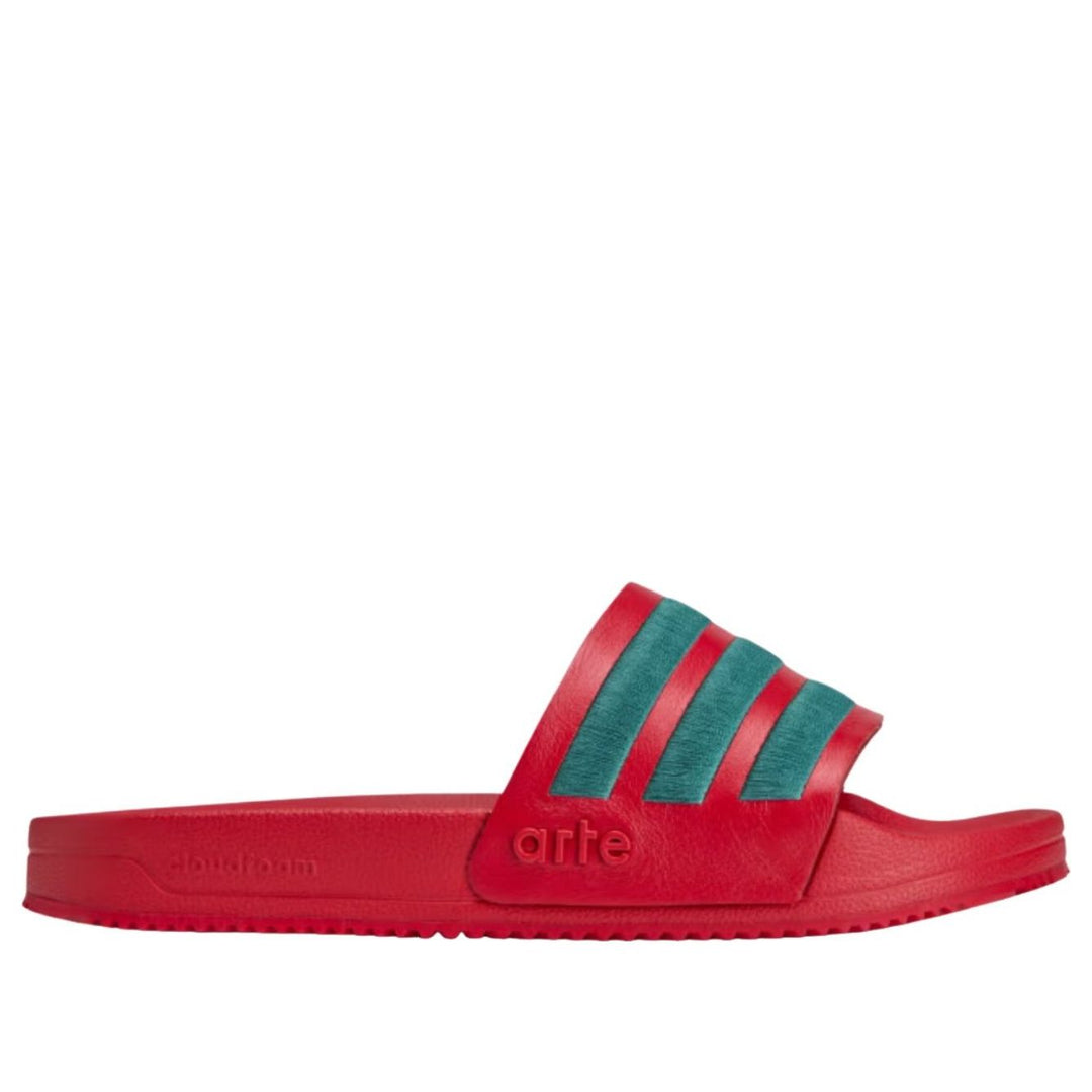 adidas x Arte Antwerp Adilette Slides 'Better Scarlet Collegiate Green' KI8336