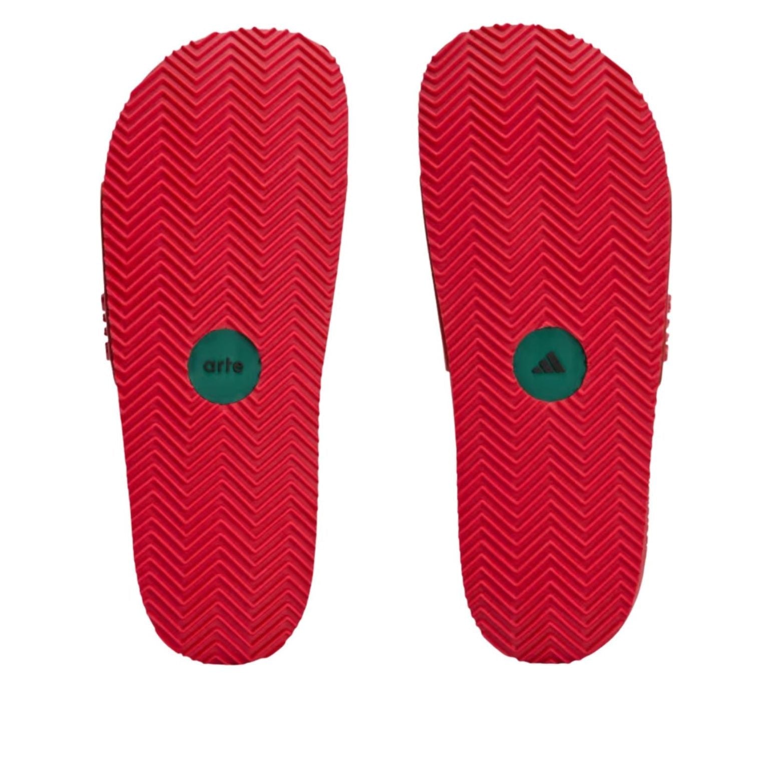 adidas x Arte Antwerp Adilette Slides 'Better Scarlet Collegiate Green' KI8336