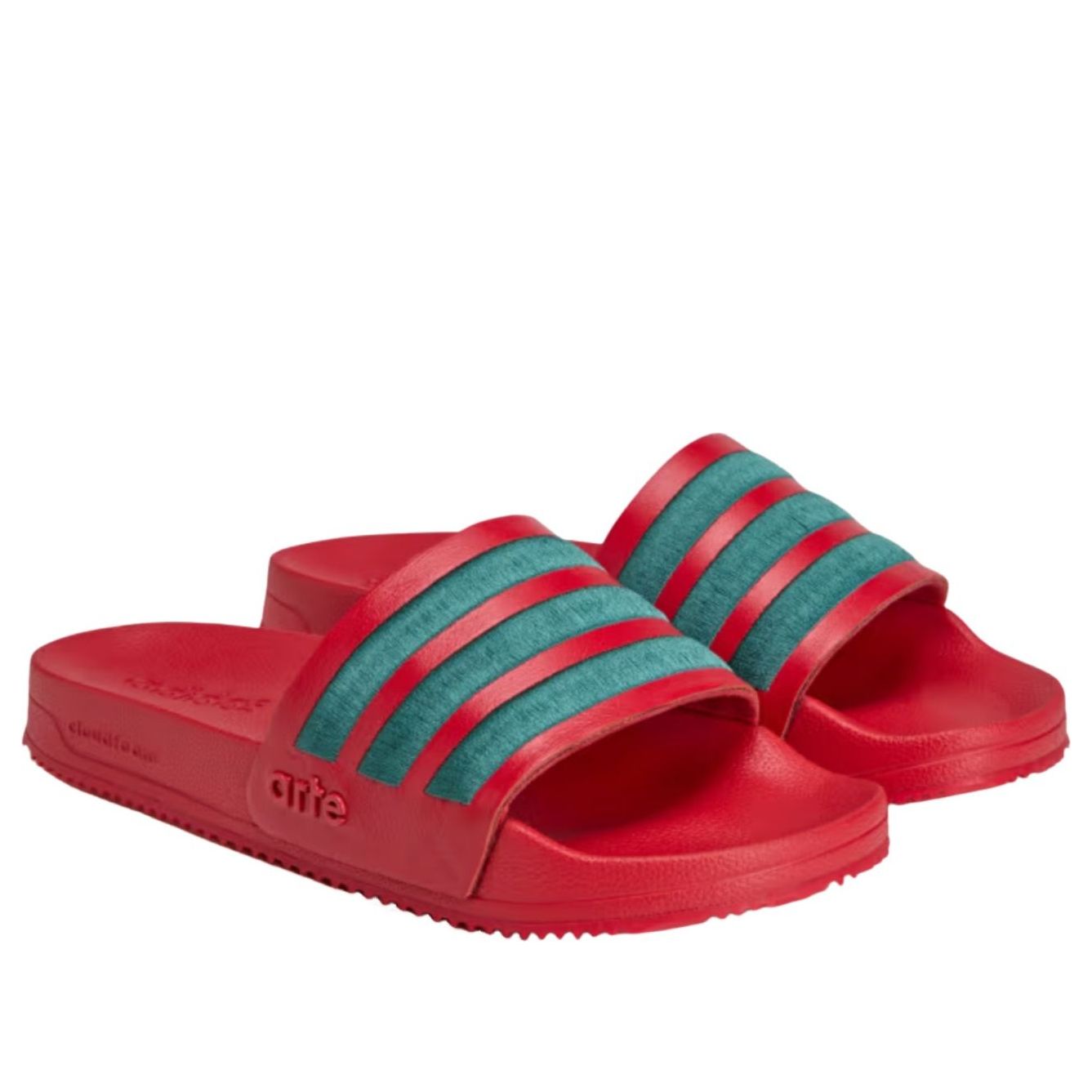 adidas x Arte Antwerp Adilette Slides 'Better Scarlet Collegiate Green' KI8336