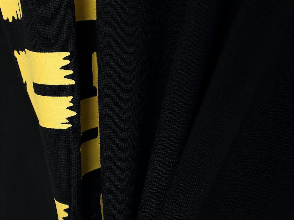 Fendi T-Shirt without Collar 'Black-Yellow'