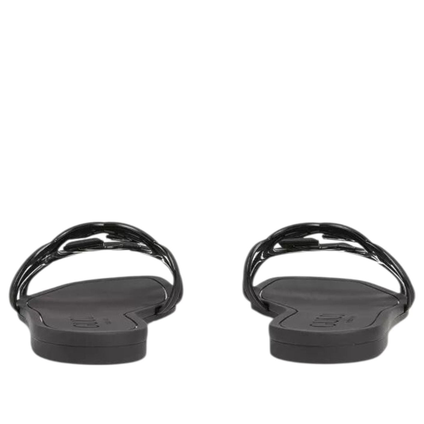 (WMNS) Gucci Interlocking G Slides 'Black Rubber' 780307-J8700-1000