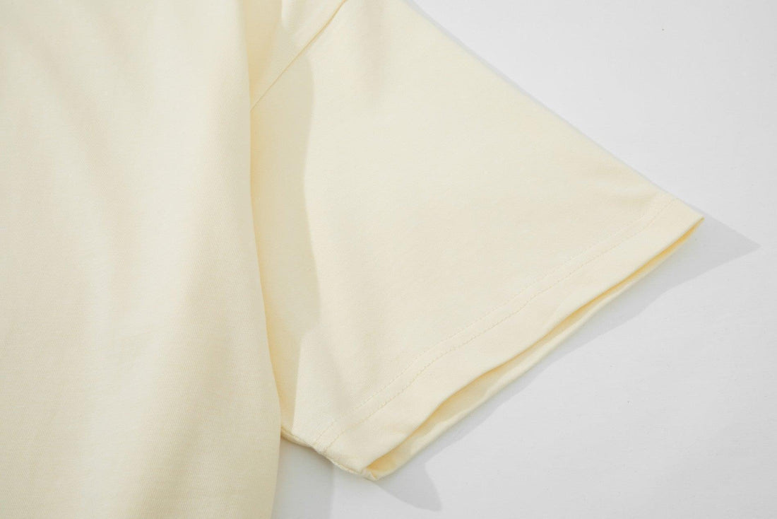 Gucci Beige Cotton T-Shirt - Luxury Casual Crew Neck (Men's)