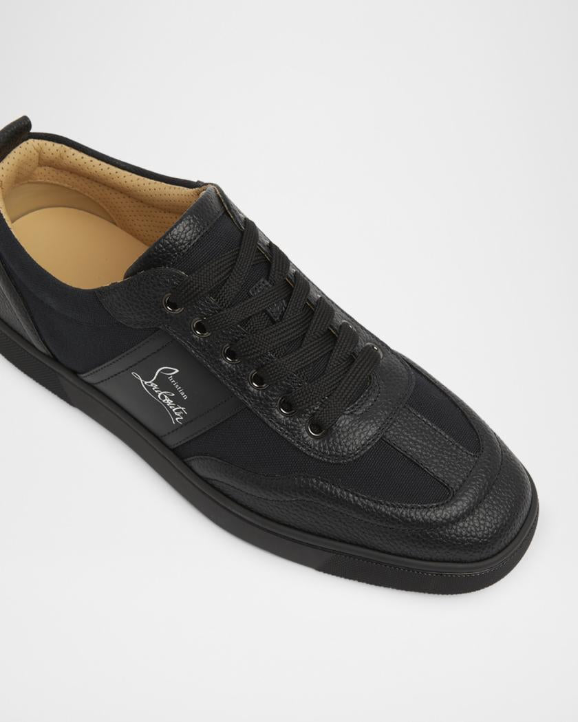 Men's Retero Canvas and Leather Low-Top Sneakers