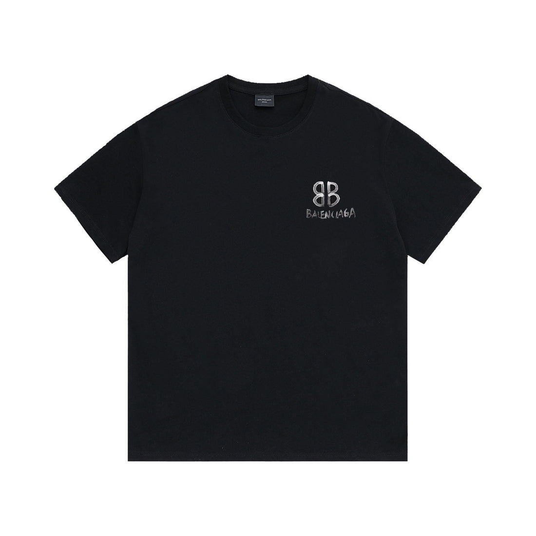 Balenciaga Black T-Shirt Without Collar
