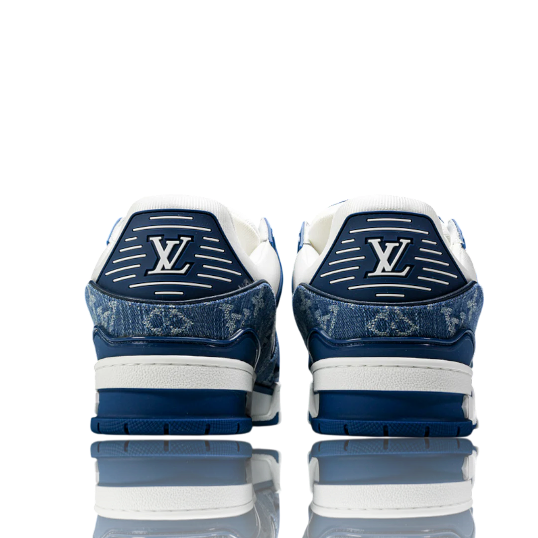 LOUIS VUITTОП TRAINER LOW 'MONOGRAM DENIM WHITE BLUE'