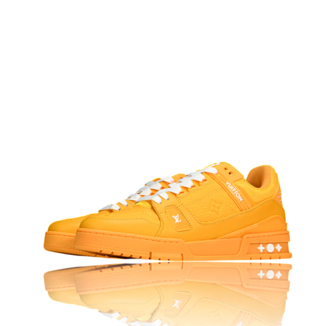 LOUIS VUITTОП TRAINER LOW 'MONOGRAM YELLOW EMBOSSED'