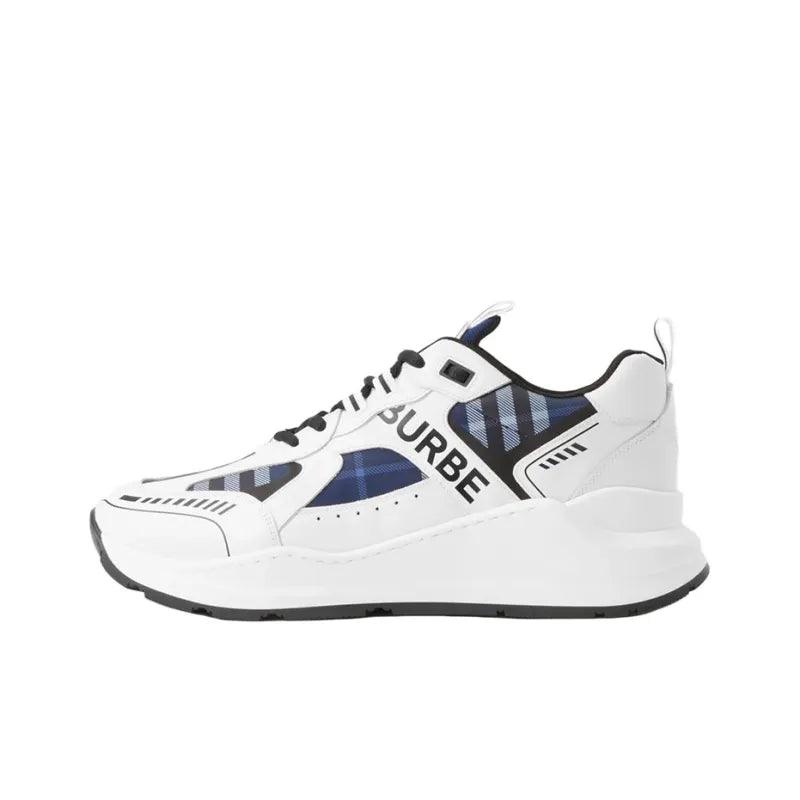 Burberry Low Top Sports Casual Shoes White Blue