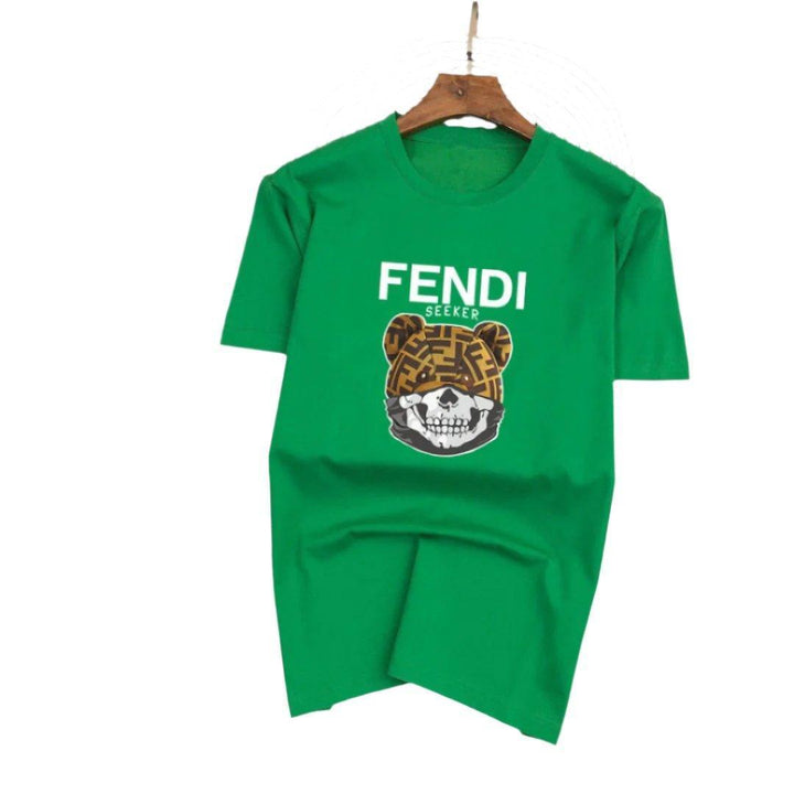 Fendi T-Shirt Head Bear without Collar 'Green'