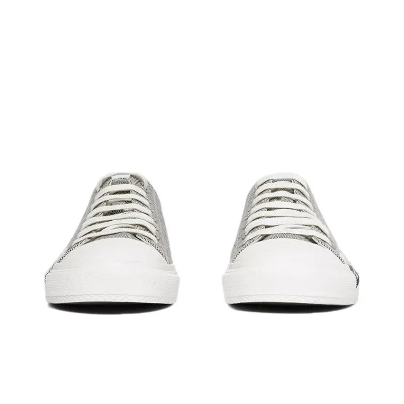 Burberry Logo Print Canvas Sneakers