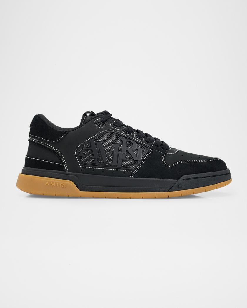 Logo Leather Low-Top Sneakers