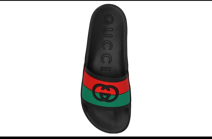 Gucci Slide 'Interlocking G - Black Red Green' 655265-JFA00-8815 #.