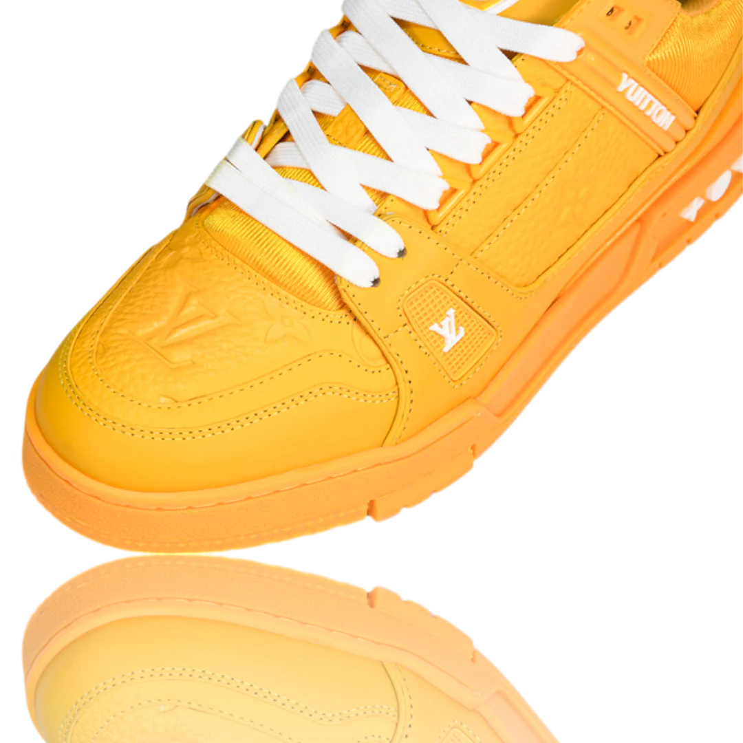 LOUIS VUITTОП TRAINER LOW 'MONOGRAM YELLOW EMBOSSED'
