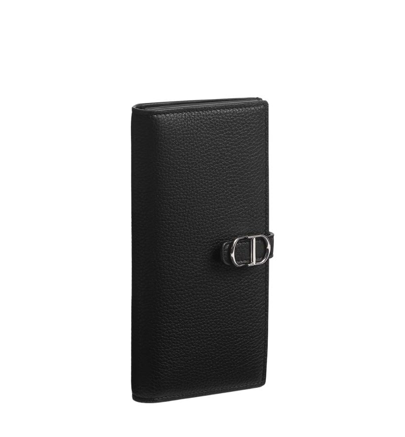 DIOR 26 Normandie Long Bifold Wallet ' Black' 2LLBC344MAL-H00N