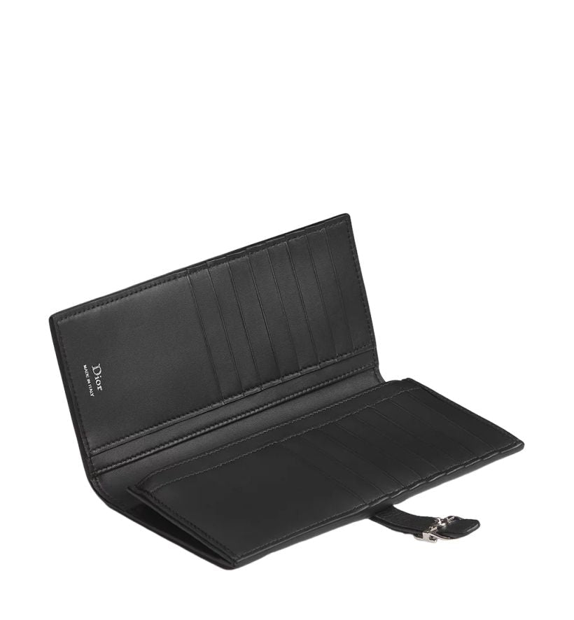 DIOR 26 Normandie Long Bifold Wallet ' Black' 2LLBC344MAL-H00N