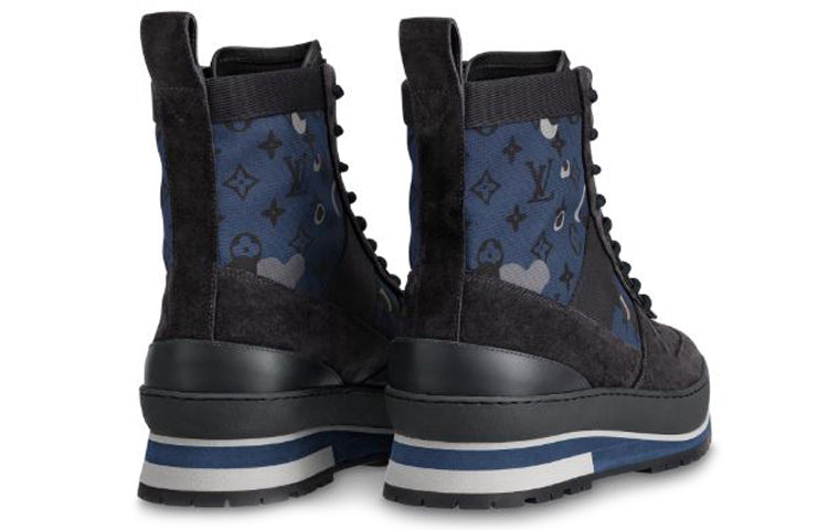 LOUIS VUITTON Harlem Ankle Sneakers 'Blue Black' 1A5Y6M