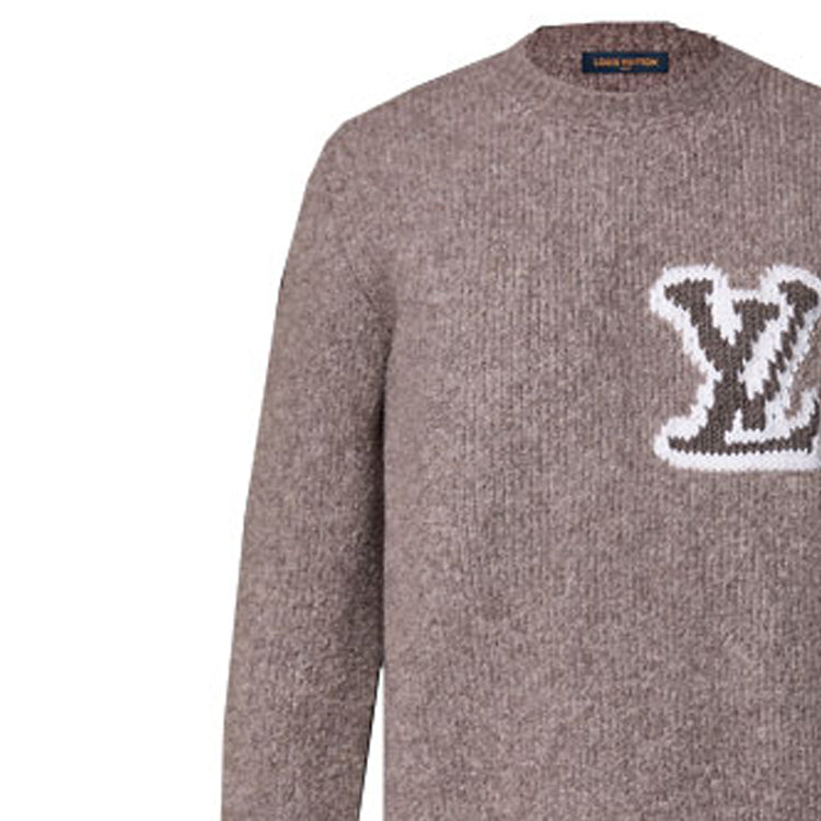 LOUIS VUITTON Wool Blend Crewneck Sweater 'Lava Smoke' 1AF326