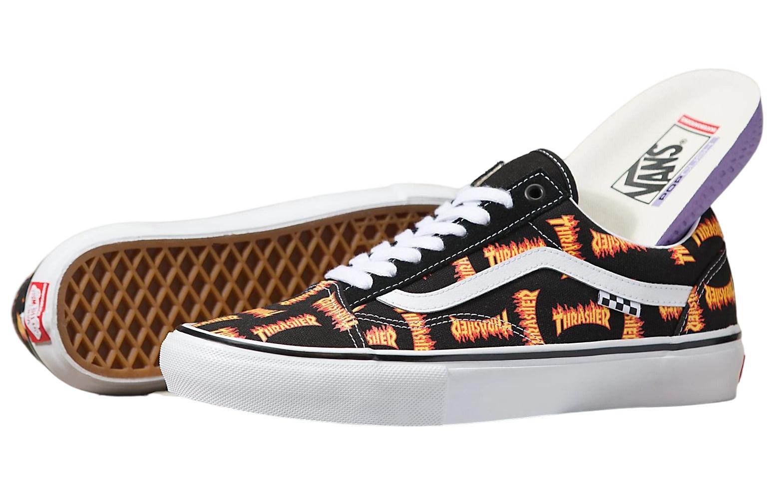 Vans Thrasher x Skate Old Skool 'Allover Thrasher Flame Logo' VN0005W0BML
