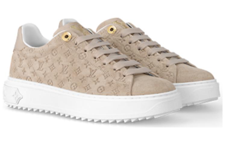 (WMNS) LOUIS VUITTON Time Out Sneakers 'Beige Minimonogram' 1ABR2I