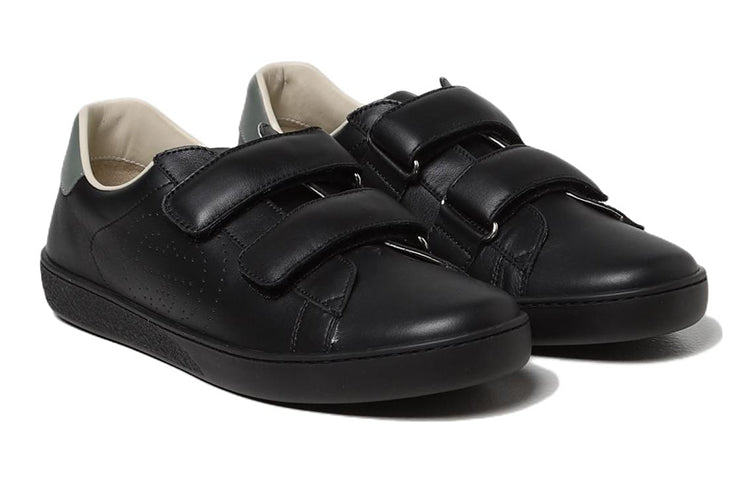 (GS) Gucci Ace Leather Sneakers 'Black' 630619-BLN70-1065