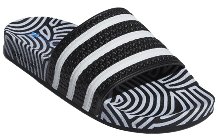 adidas Hirocoledge x Adilette Slides 'Takahashi Hiroko - Black White' FY1592