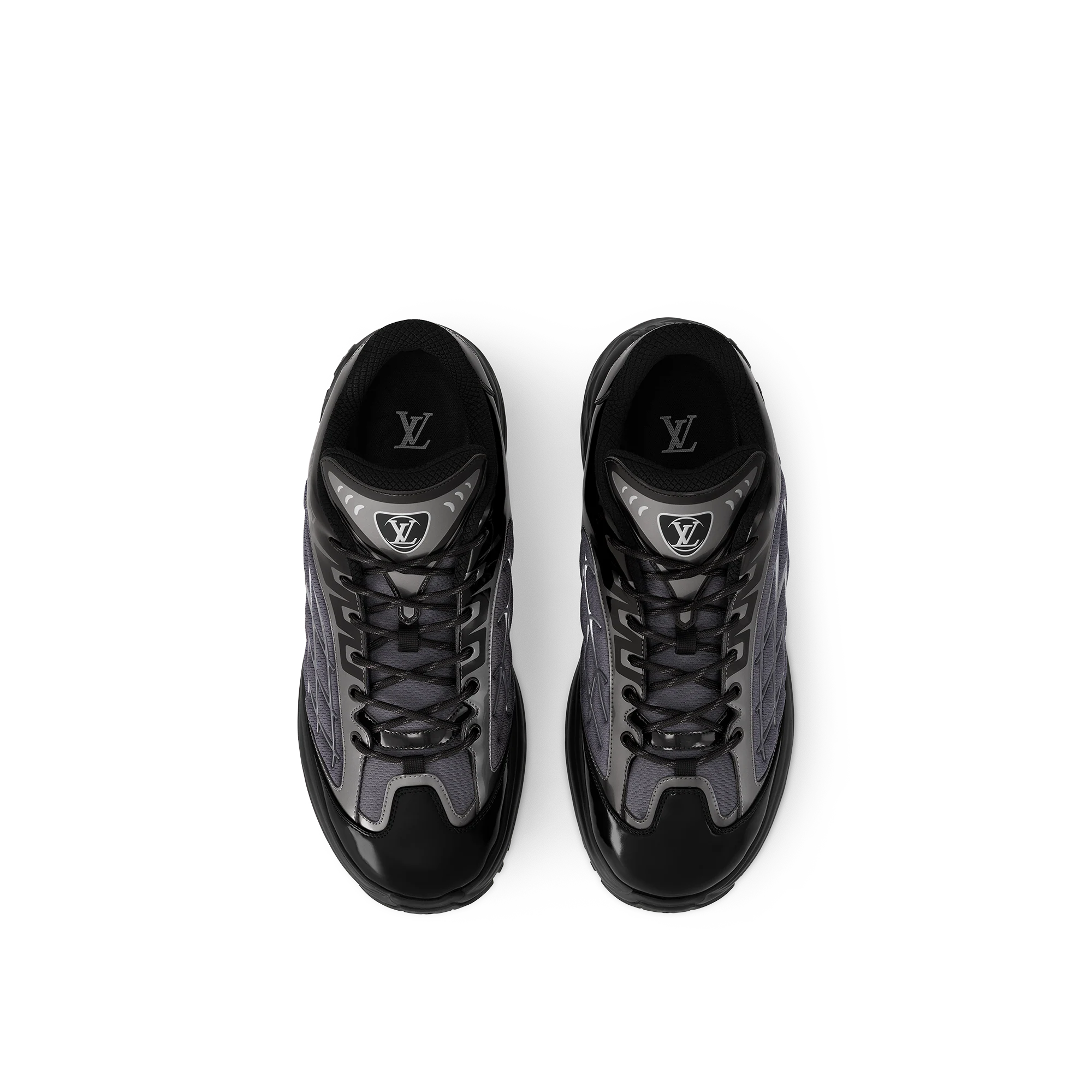 LOUIS VUITTON LV Discovery Lace Up Sneakers 'Black' 1ABZ2W