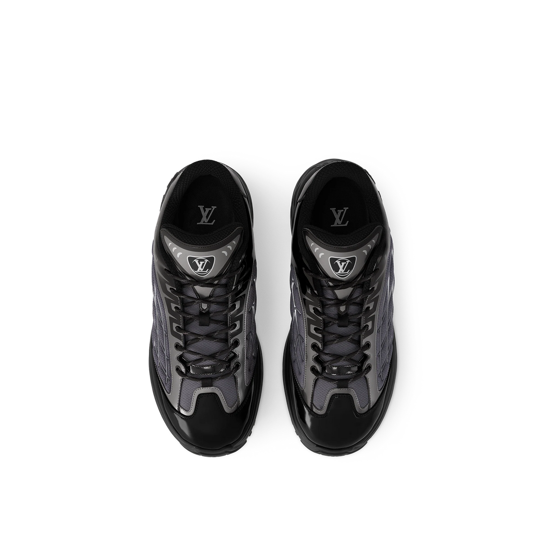 LOUIS VUITTON LV Discovery Lace Up Sneakers 'Black' 1ABZ2W