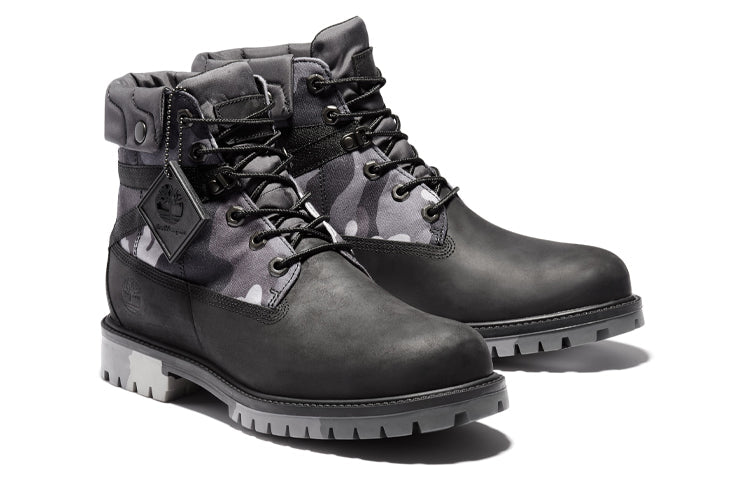 Timberland Heritage EK+ 6 Inch Waterproof Wide-Fit Boot 'Grey Camouflage' A29P7001