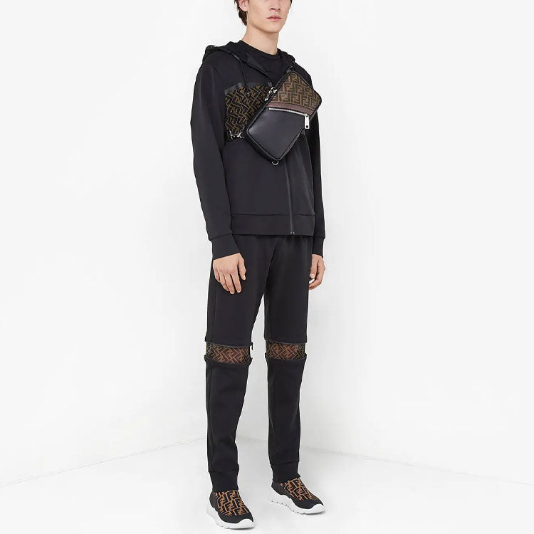 Fendi 2020 Cotton hooded Sports 'Black' FAF533AD3DF0GME