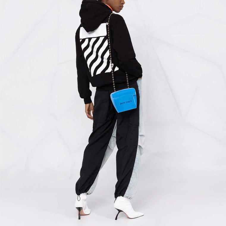 (WMNS) Off-White Diag Regular Hoodie 'Black White' OWBB032C99JER0011001