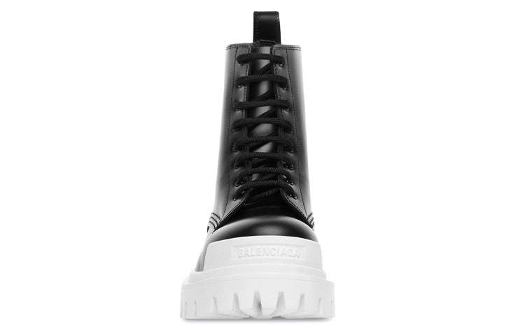 Balenciaga Strike Lace-Up Boot 'Black White' 589338WA9671090 #