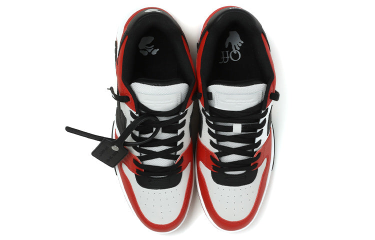 Off-White Out Of Office Low-Top Sneaker 'Red Black White' OMIA189S22LEA0012510