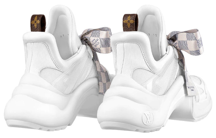 (WMNS) LOUIS VUITTON Archlight 1.0 Sneakers 'White with Plaid Ribbon' 1AACPW