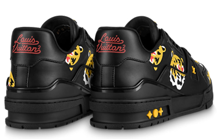 LOUIS VUITTON x Nigo Trainers 'White with Tiger Monogram' 1A9JBI