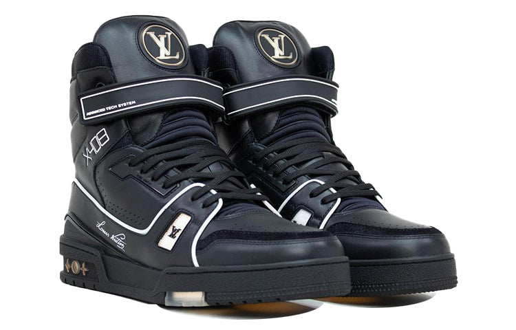 LOUIS VUITTON X408 Led Limited Ankle Sneakers 'Black' 1A5V3X