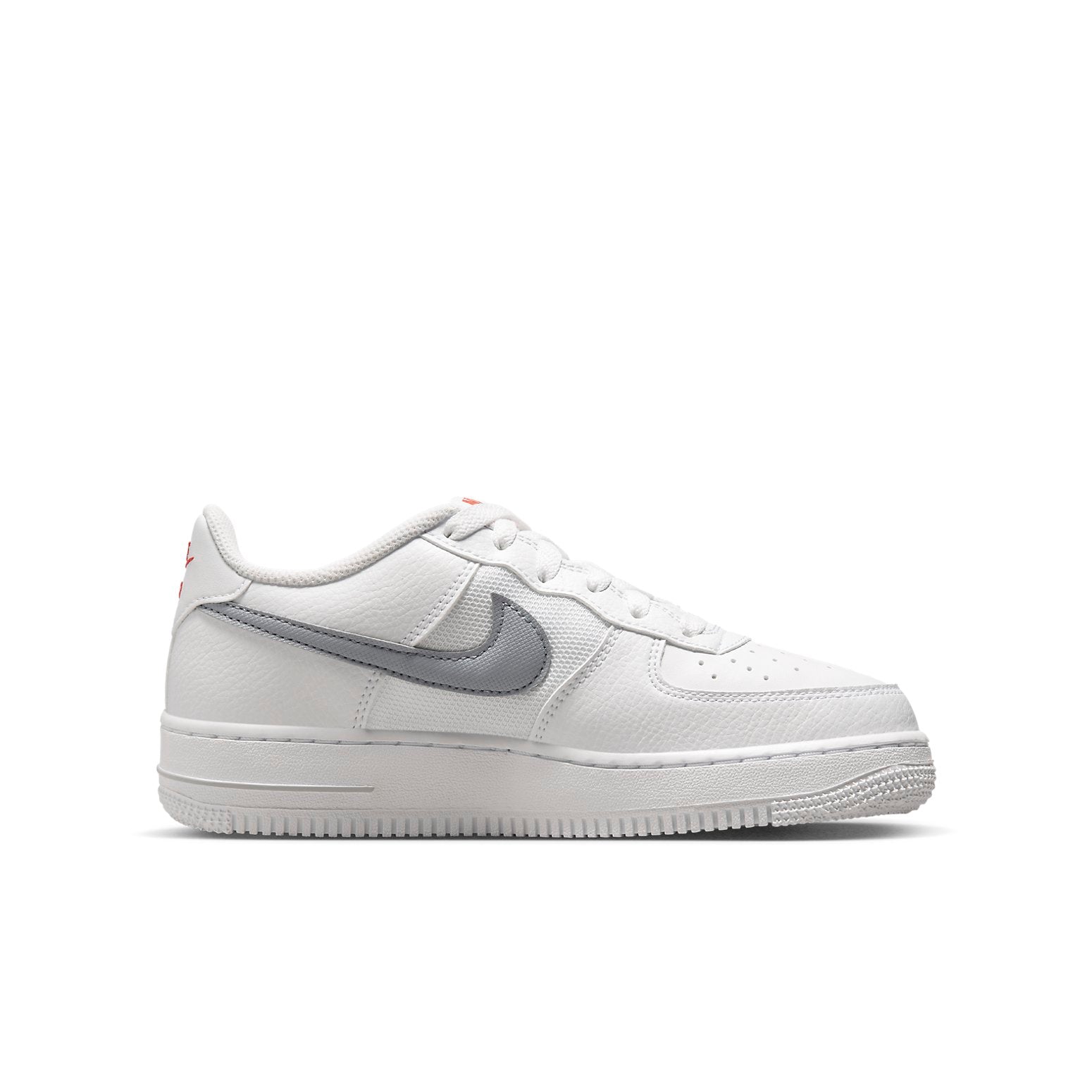 (GS) Nike Air Force 1 Low 'White Grey Red' FD9772-100