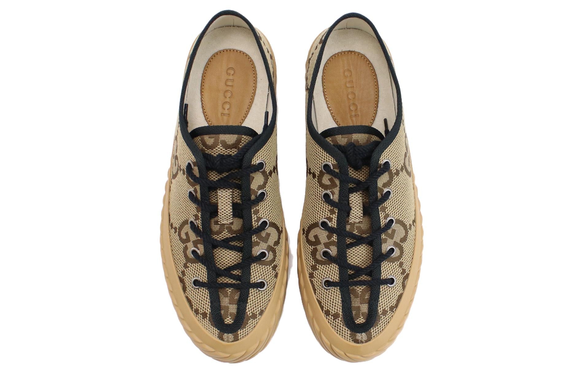 Gucci Maxi GG Low Top 'Beige Black' 703031-UKOH0-2590