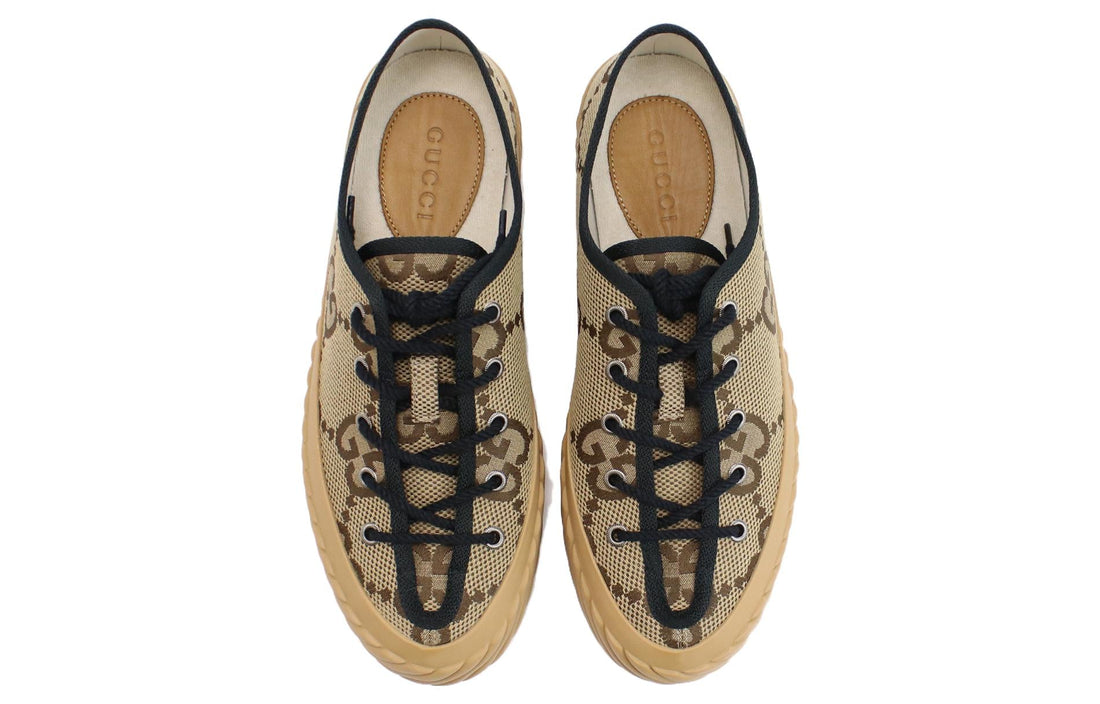 Gucci Maxi GG Low Top 'Beige Black' 703031-UKOH0-2590