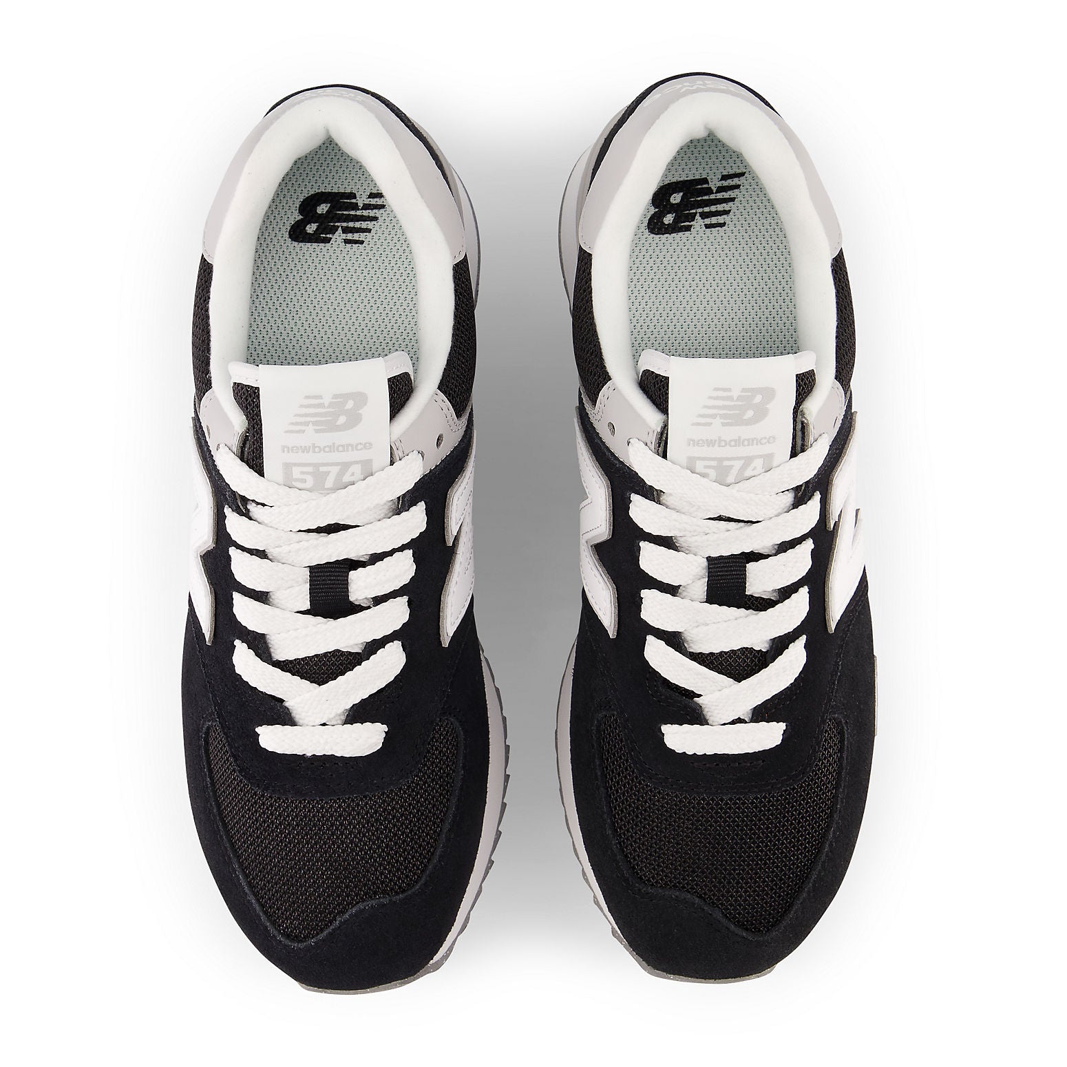 (WMNS) New Balance 574+ 'Black White' WL574ZSA