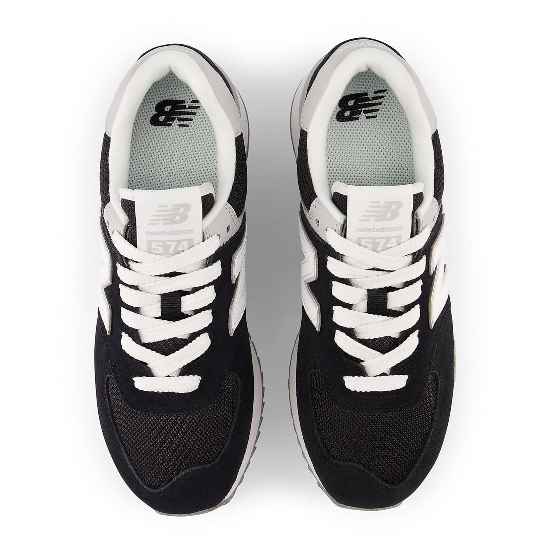 (WMNS) New Balance 574+ 'Black White' WL574ZSA