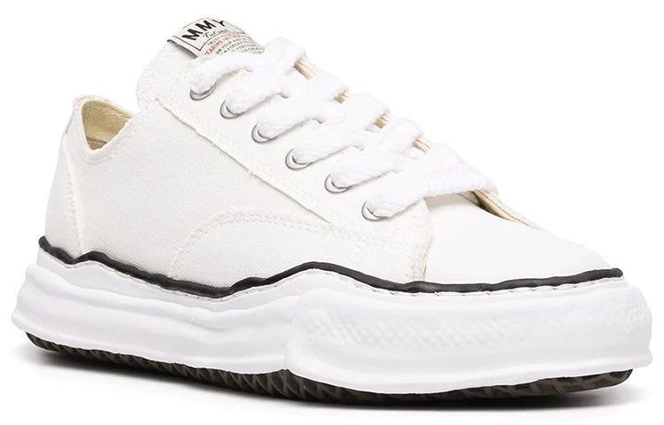 Maison MIHARA YASUHIRO PETERSON OG Sole Canvas Low 'White Cream' A01FW702-WHT