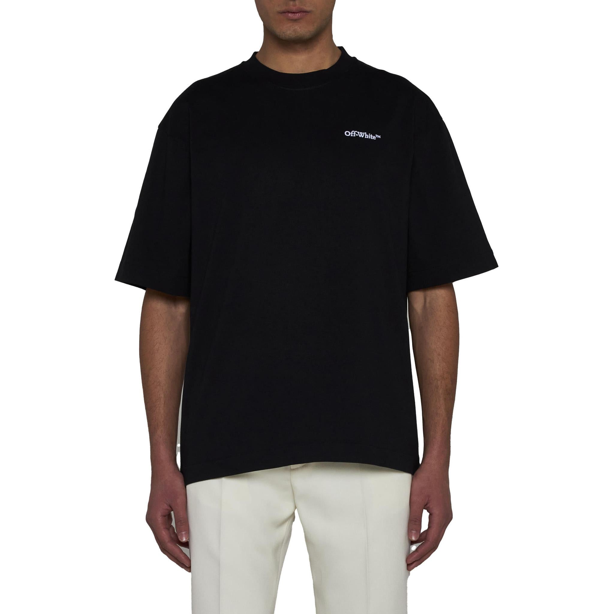 Off-White Tattoo Arrow Skate Short-Sleeve Tee 'Black White' OMAA120S24JER0011001