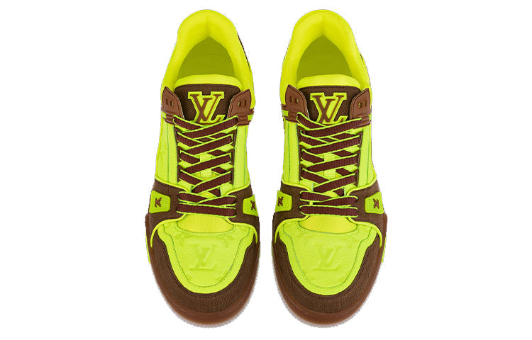 LOUIS VUITTON Trainers 'Neon Yellow with Brown' 1A8Z6I
