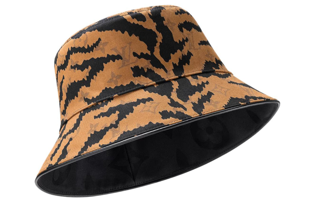 (WMNS) LOUIS VUITTON Tigergram Reversible Bucket Hat 'Black Yellow' M7166M