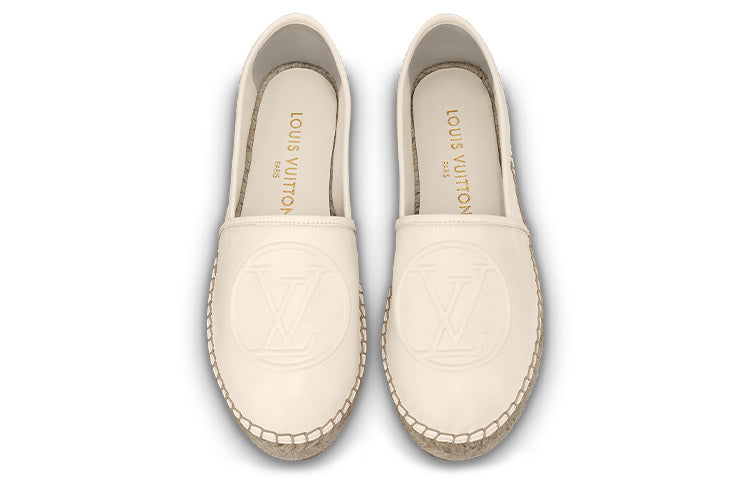 (WMNS) LOUIS VUITTON Starboard Flat Espadrille Shoes 'Beige with Logo' 1ABVM6