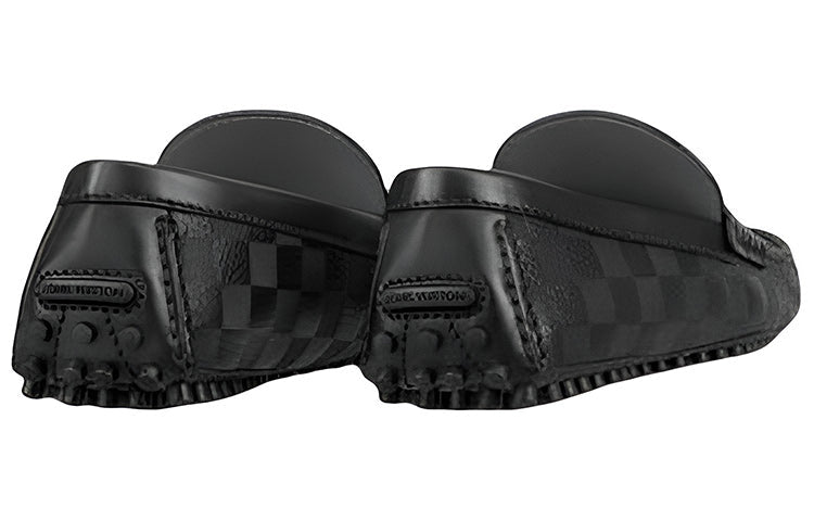 LOUIS VUITTON Hockenheim Moccasin Shoes 'Black' 1A8INL