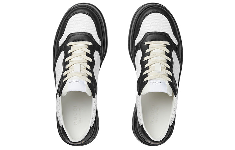 Gucci GG Embossed Sneaker 'Black White Leather' 669582-AAA4T-1068