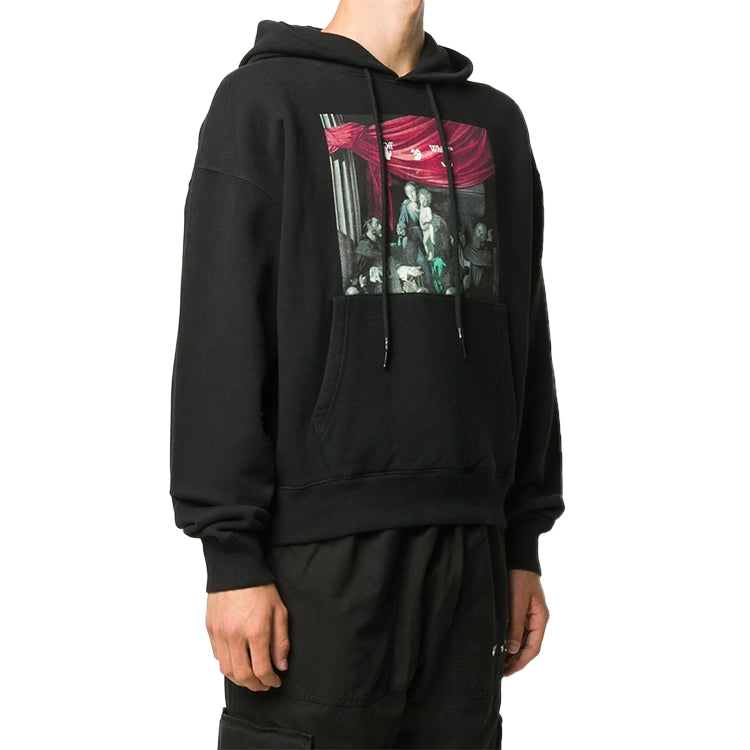 Off-White Caravaggio Paint Over Tee 'Black' OMBB037E20FLE0031010